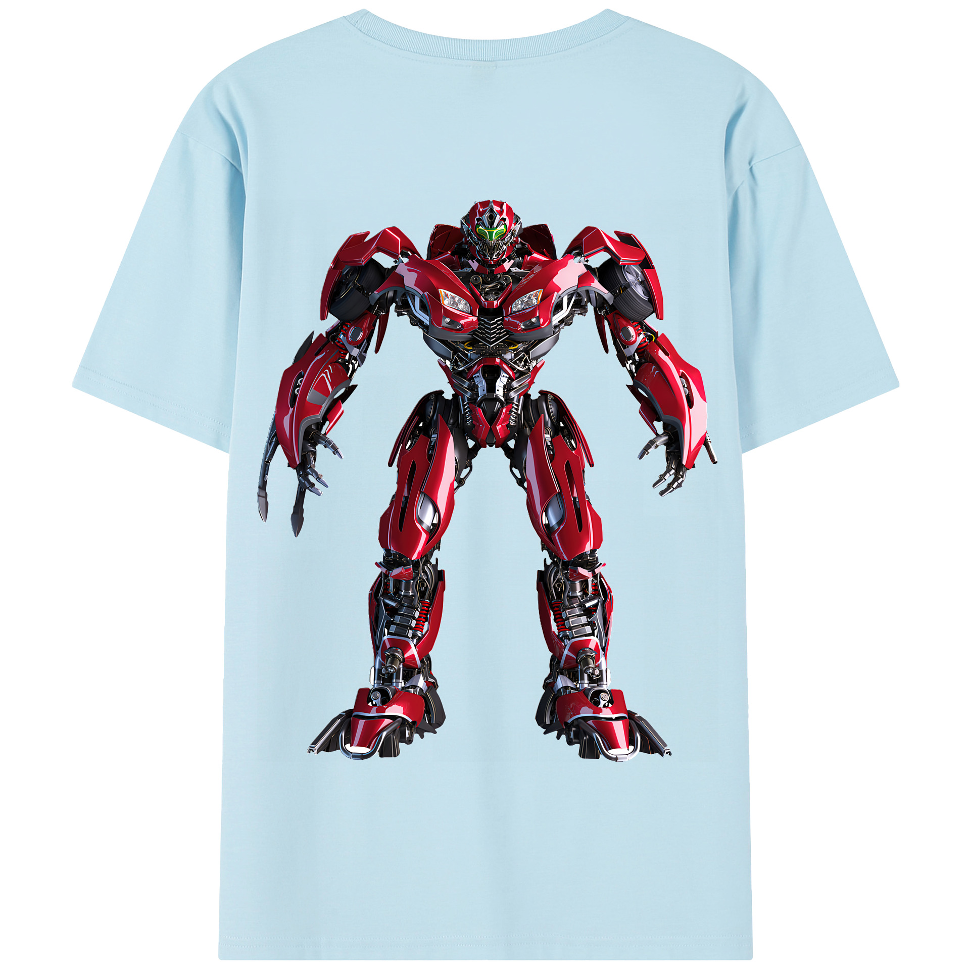 （画像用） Transformers トランスフォーマー 綿100％半袖Tシャツ（背面プリント）